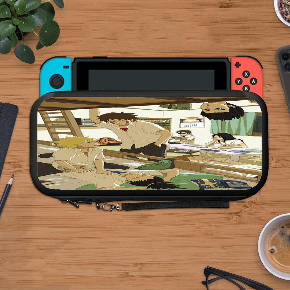 Nara Shikamaru-Aburame Shino-Inuzuka Kiba-Rock Lee-Hyuuga Neji-Uzumaki Naruto-Akimichi Chouji Protective Carry Switch Nintendo Switch 2 Case