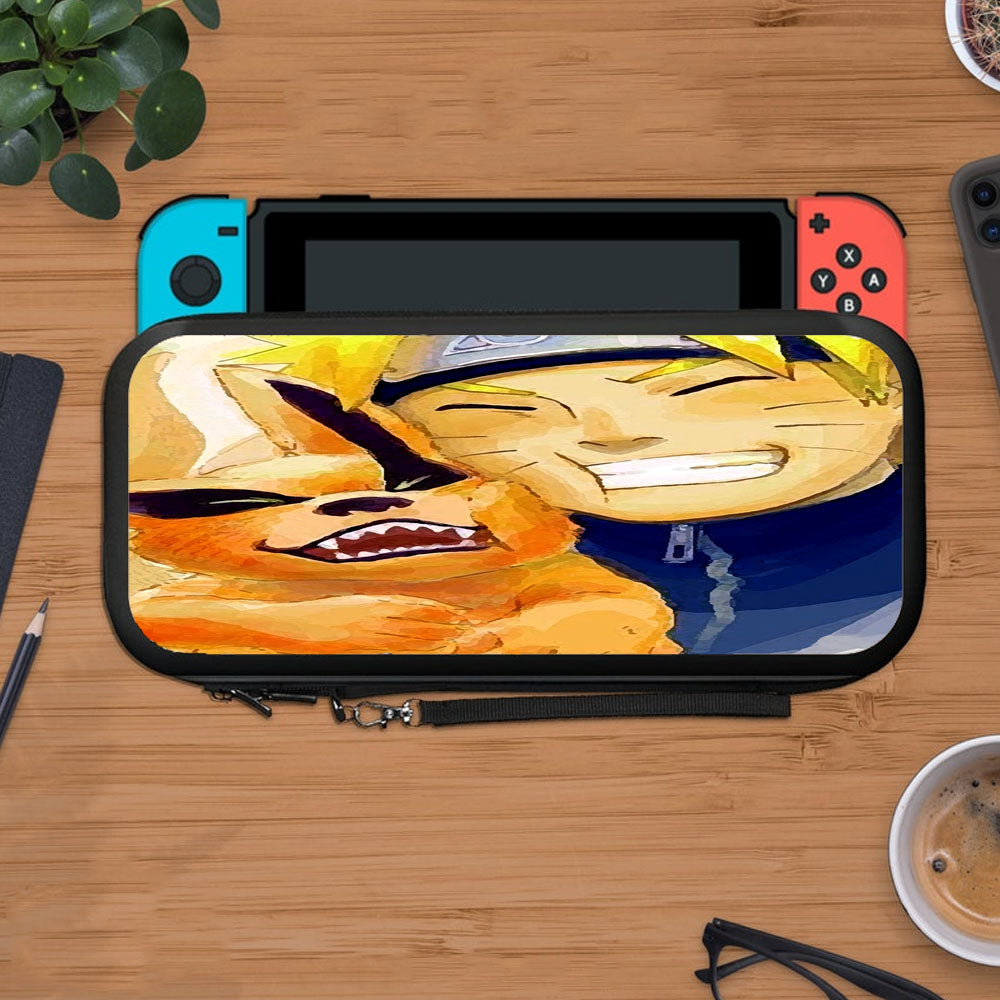 Naruto And Kurama Cute Face Art Protective Carry Switch Nintendo Switch 2 Case