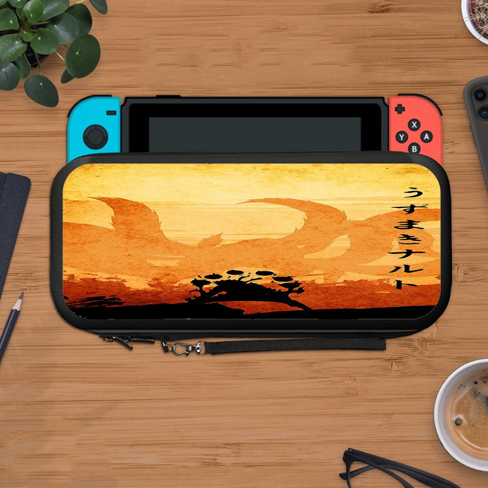 Naruto Orange Poster Silhouette Protective Carry Switch Nintendo Switch 2 Case