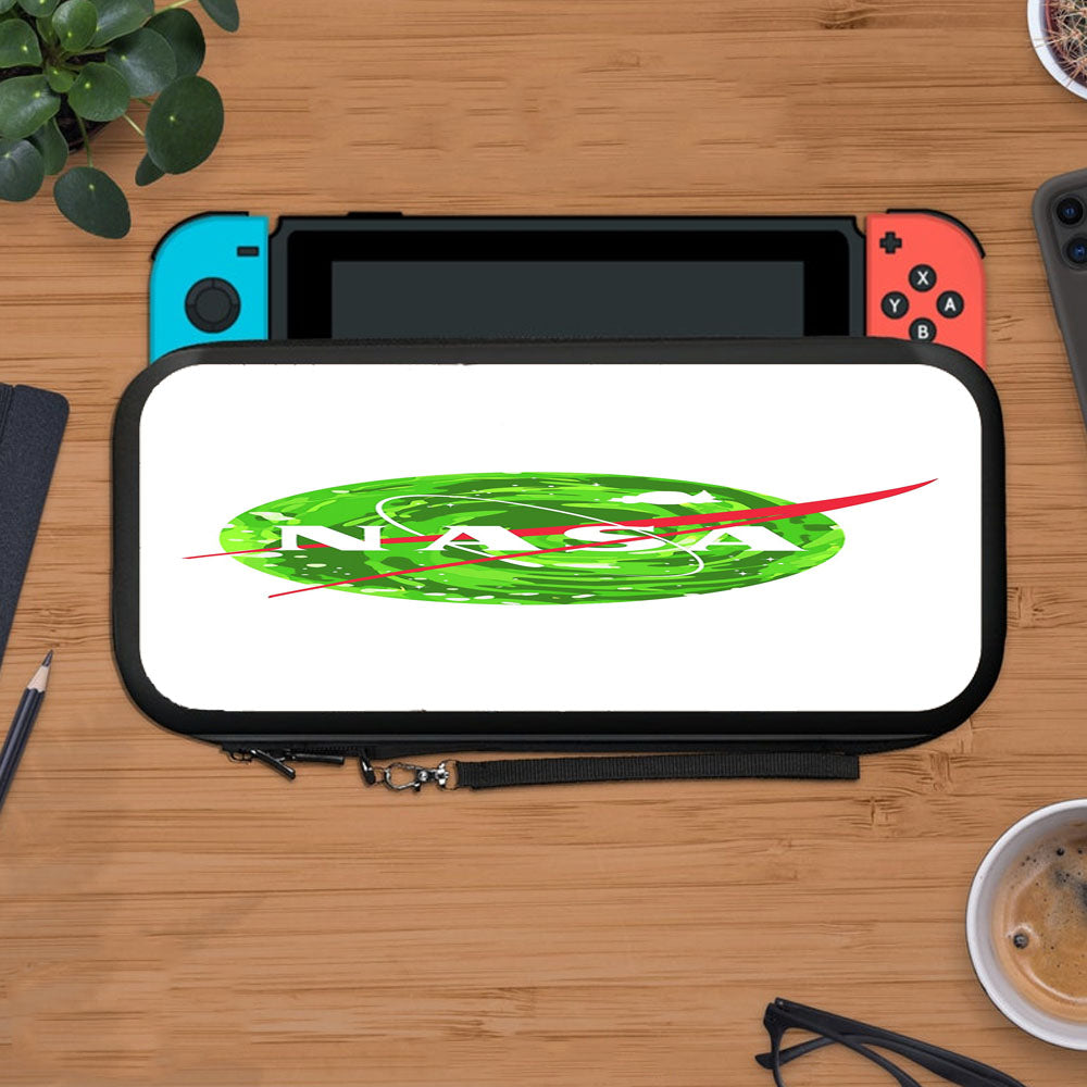 Nasa Rick And Morty White Protective Carry Switch Nintendo Switch 2 Case