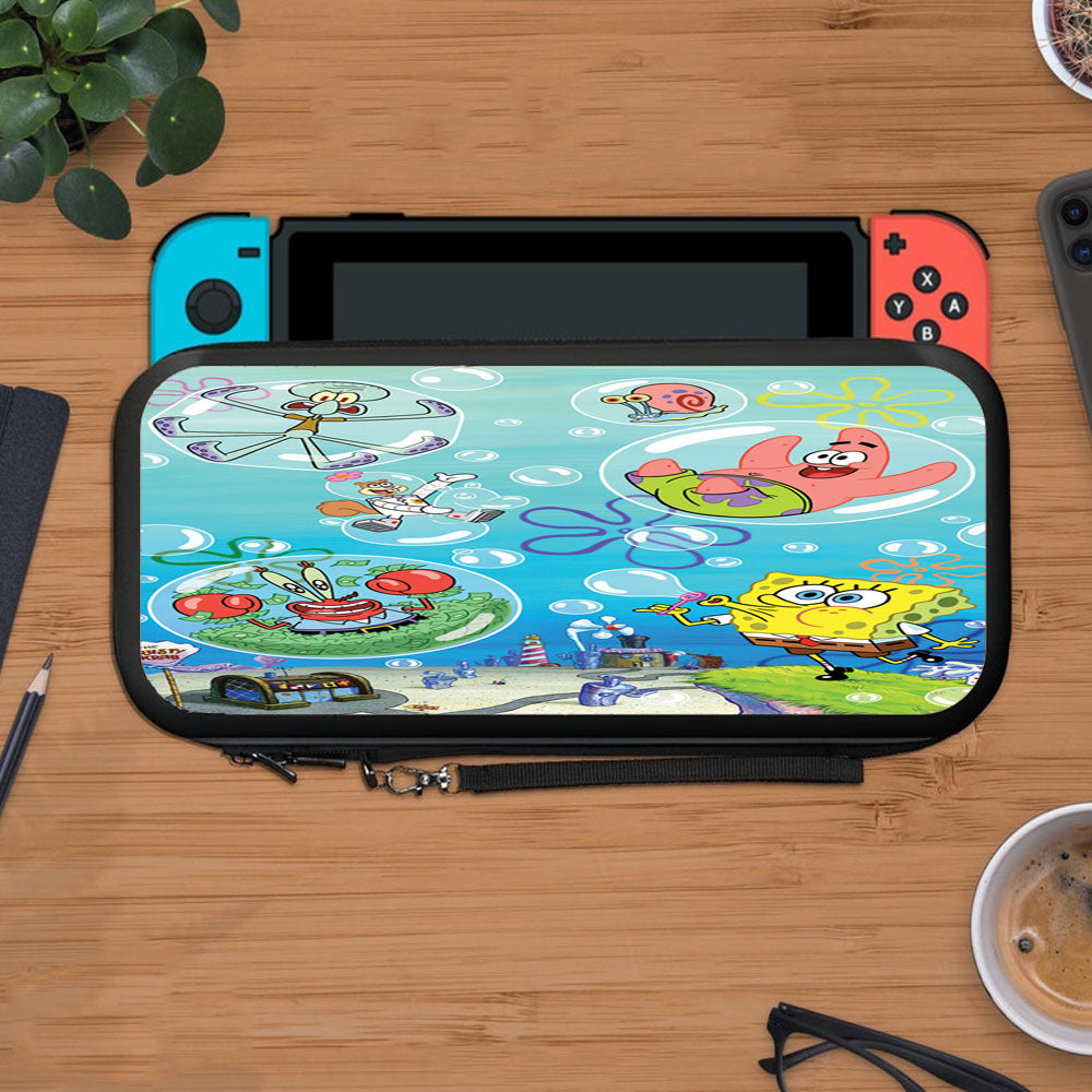 Nickelodeon Spongebob Bubbles Movie Protective Carry Switch Nintendo Switch 2 Case