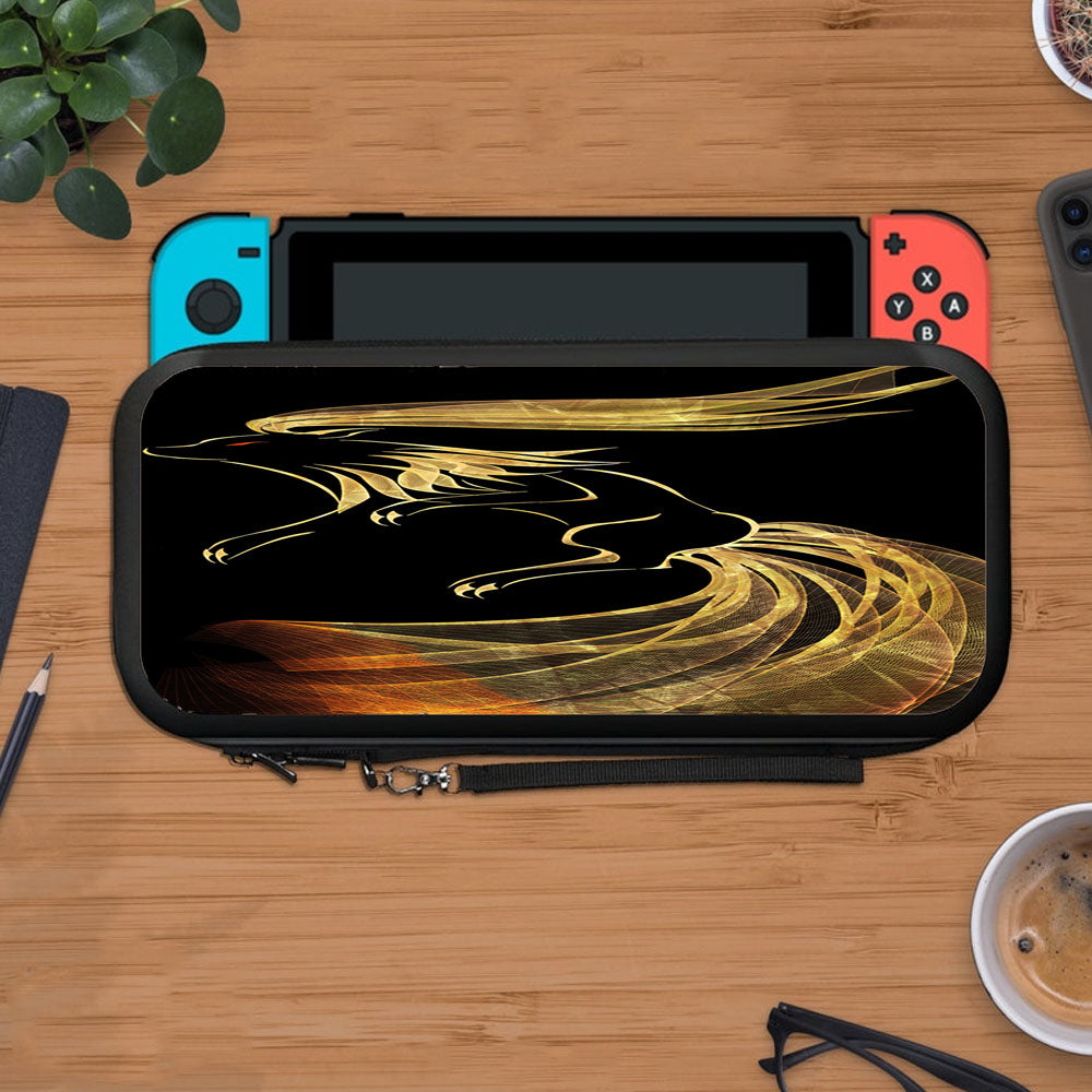 Ninetales Pokemon Line Art On Black Protective Carry Switch Nintendo Switch 2 Case
