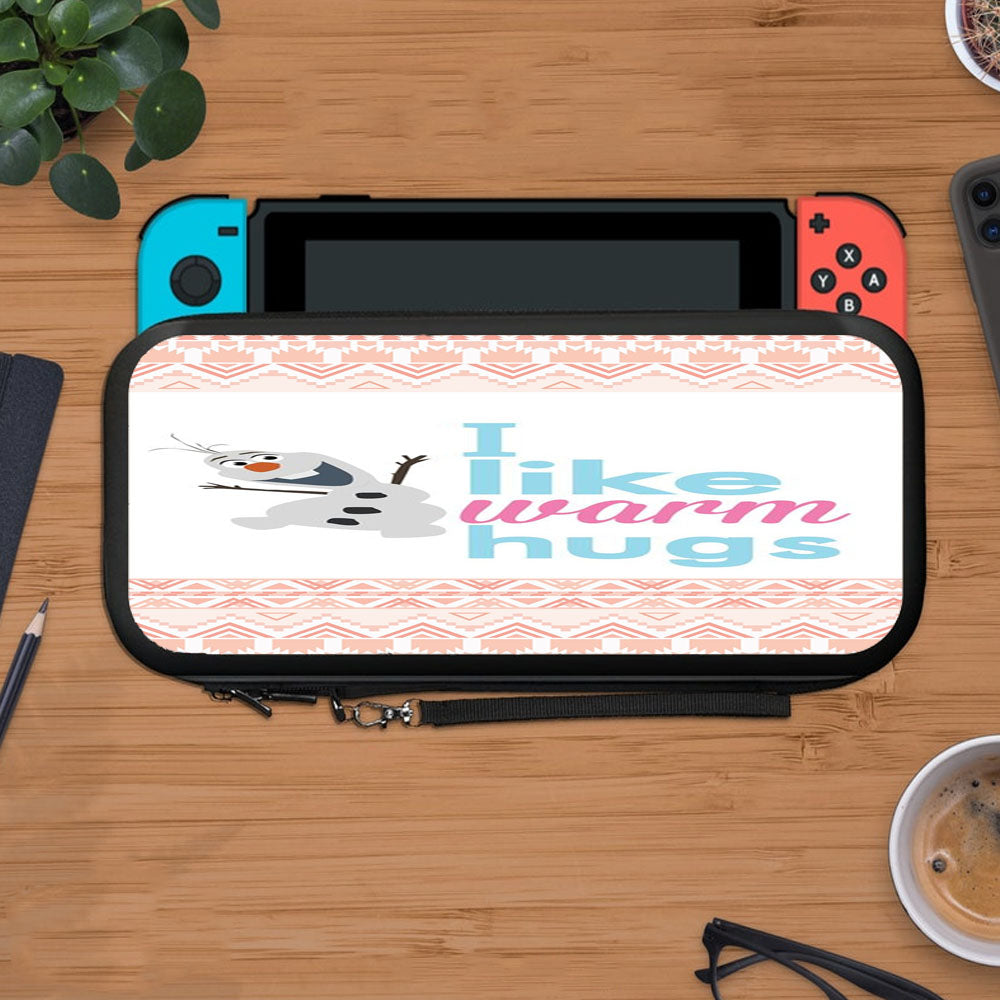 Olaf Disney Frozen Quotes Warm Hug Protective Carry Switch Nintendo Switch 2 Case