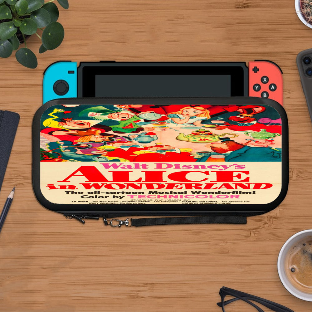 Old Disney Posters Alice In Wonderland Protective Carry Switch Nintendo Switch 2 Case
