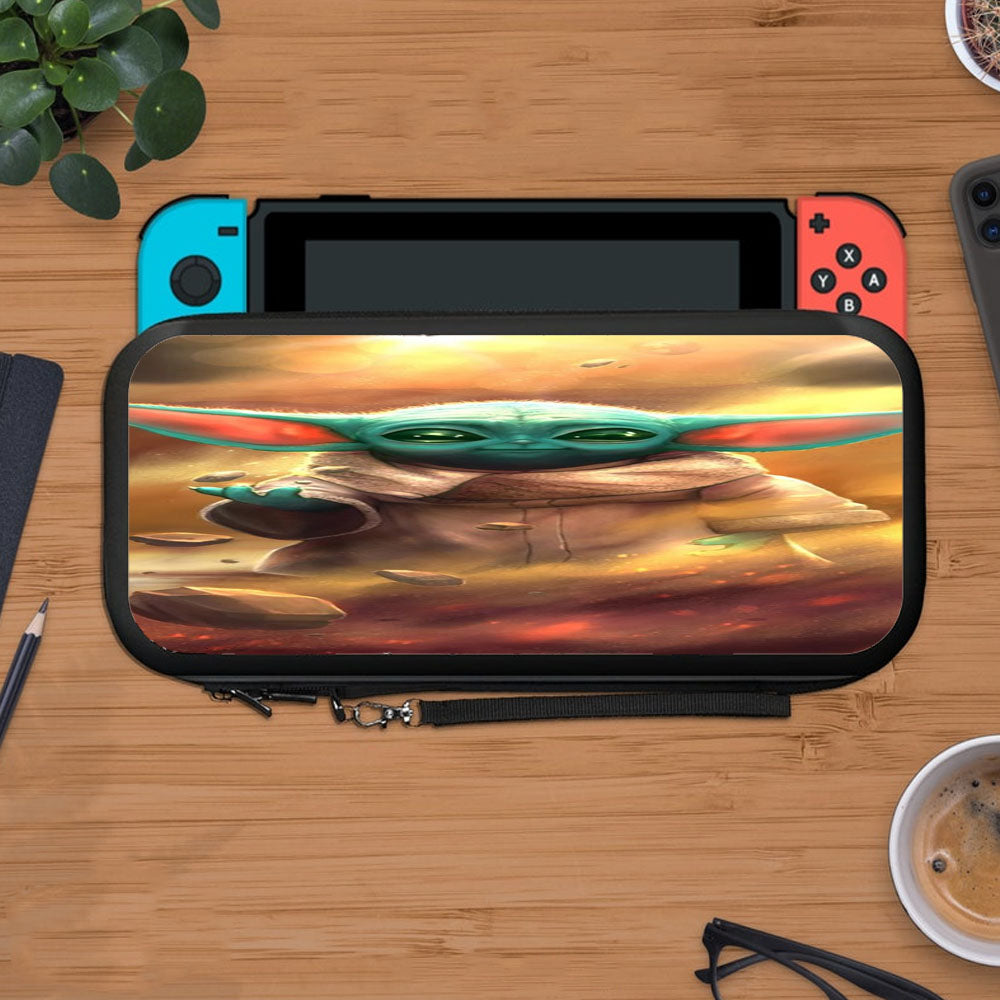 Painting Baby Yoda Art Protective Carry Switch Nintendo Switch 2 Case