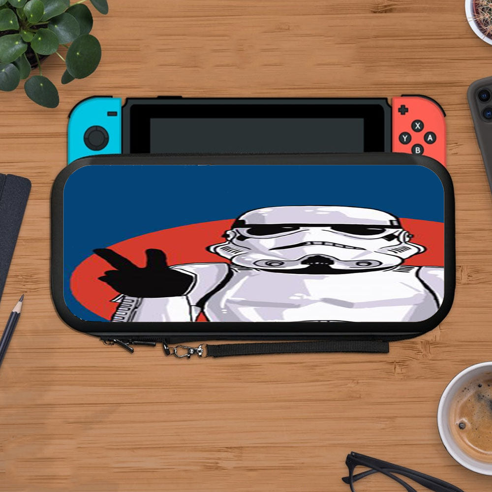 Peace Sign Storm Trooper Star Wars Protective Carry Switch Nintendo Switch 2 Case