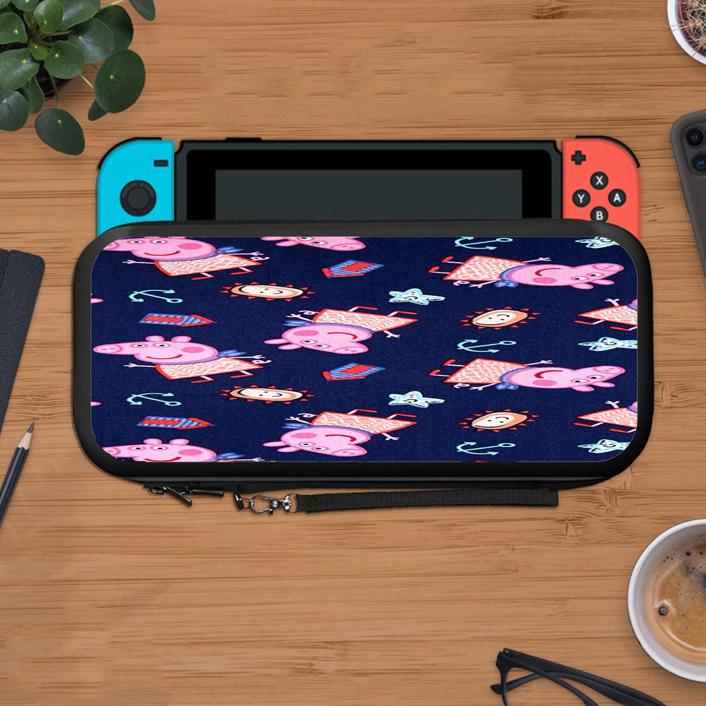 Peppa Pig Anchor Navy Doodle Protective Carry Switch Nintendo Switch 2 Case