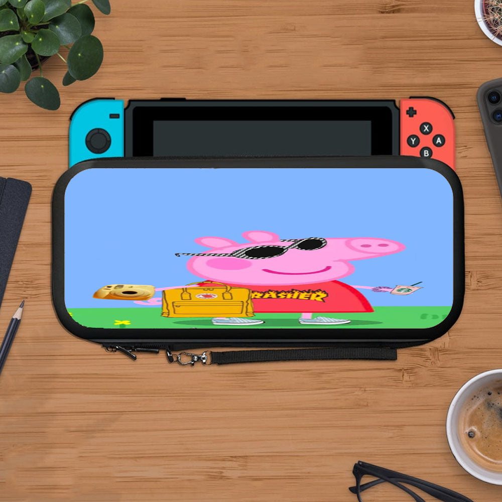 Peppa Pig Cool Hypebeast Vsco Girl Protective Carry Switch Nintendo Switch 2 Case