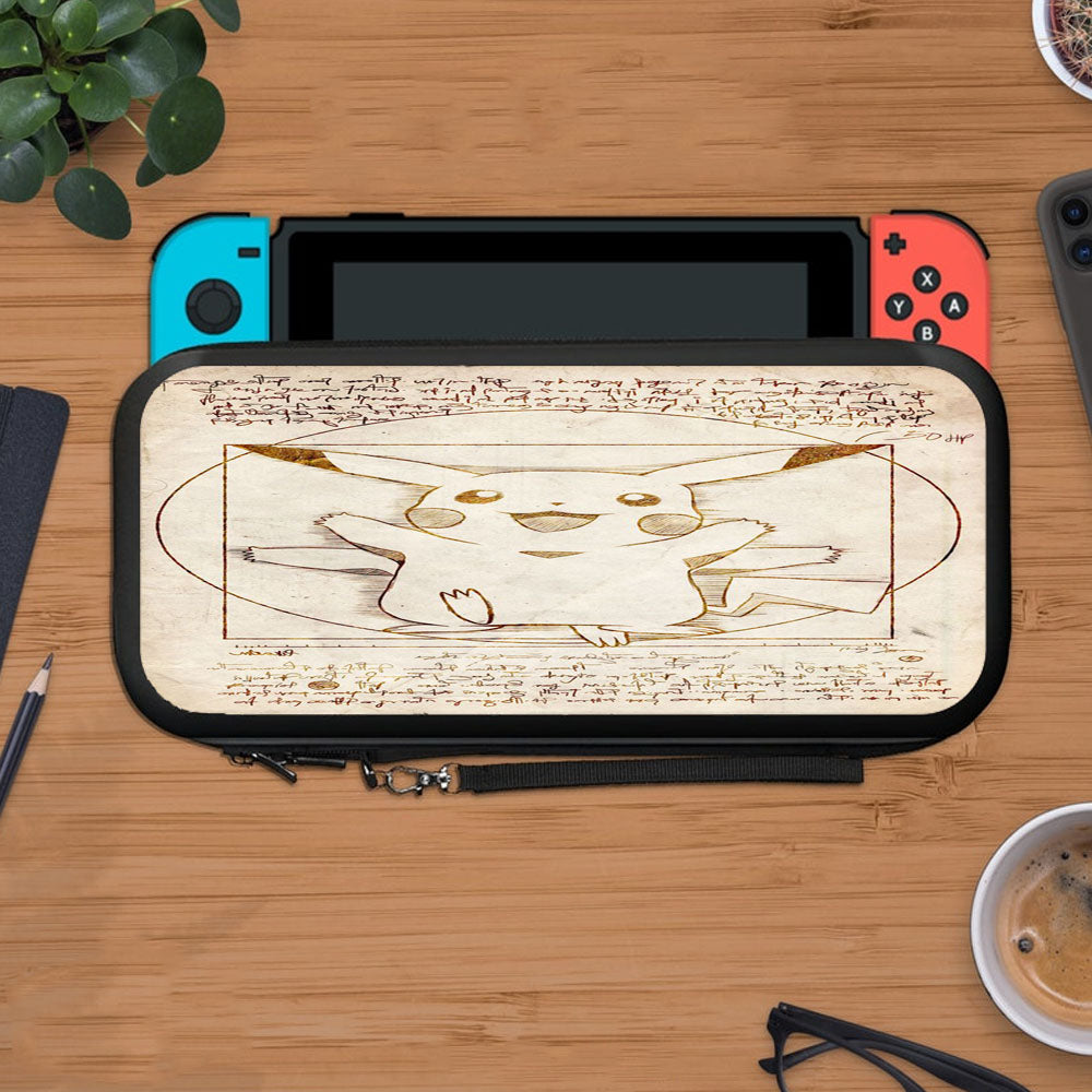 Pikachu Vitruvian Protective Carry Switch Nintendo Switch 2 Case