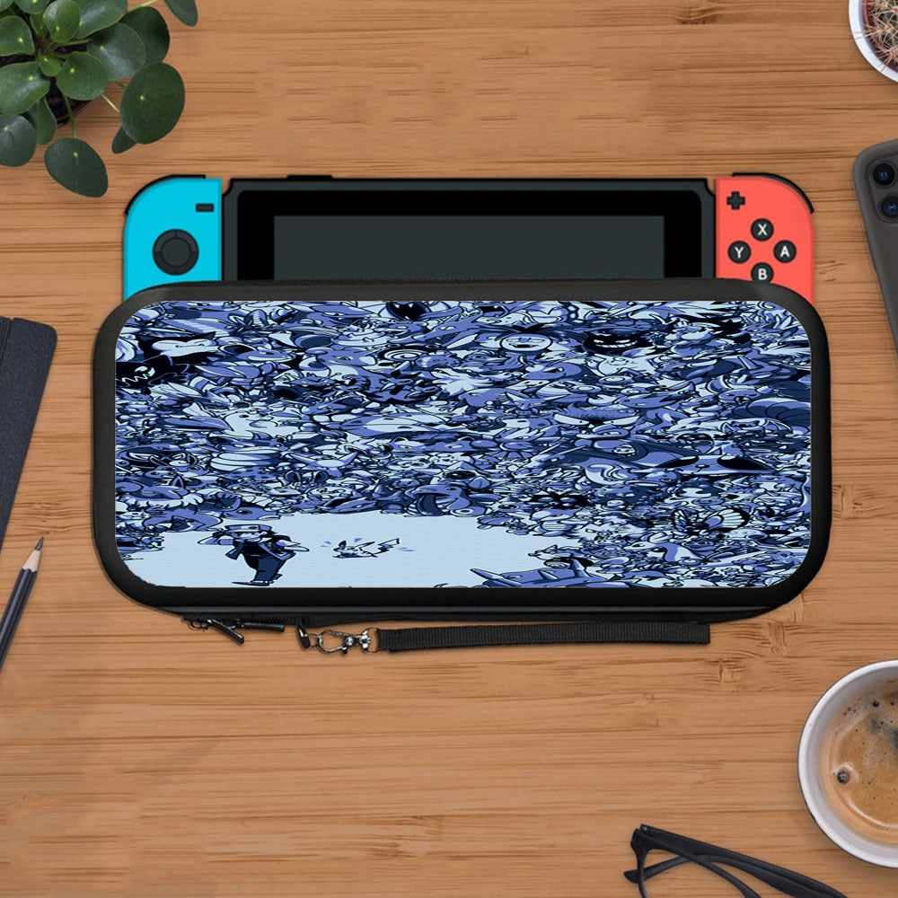 Pokemon Doodle All Character Art Canvas Protective Carry Switch Nintendo Switch 2 Case