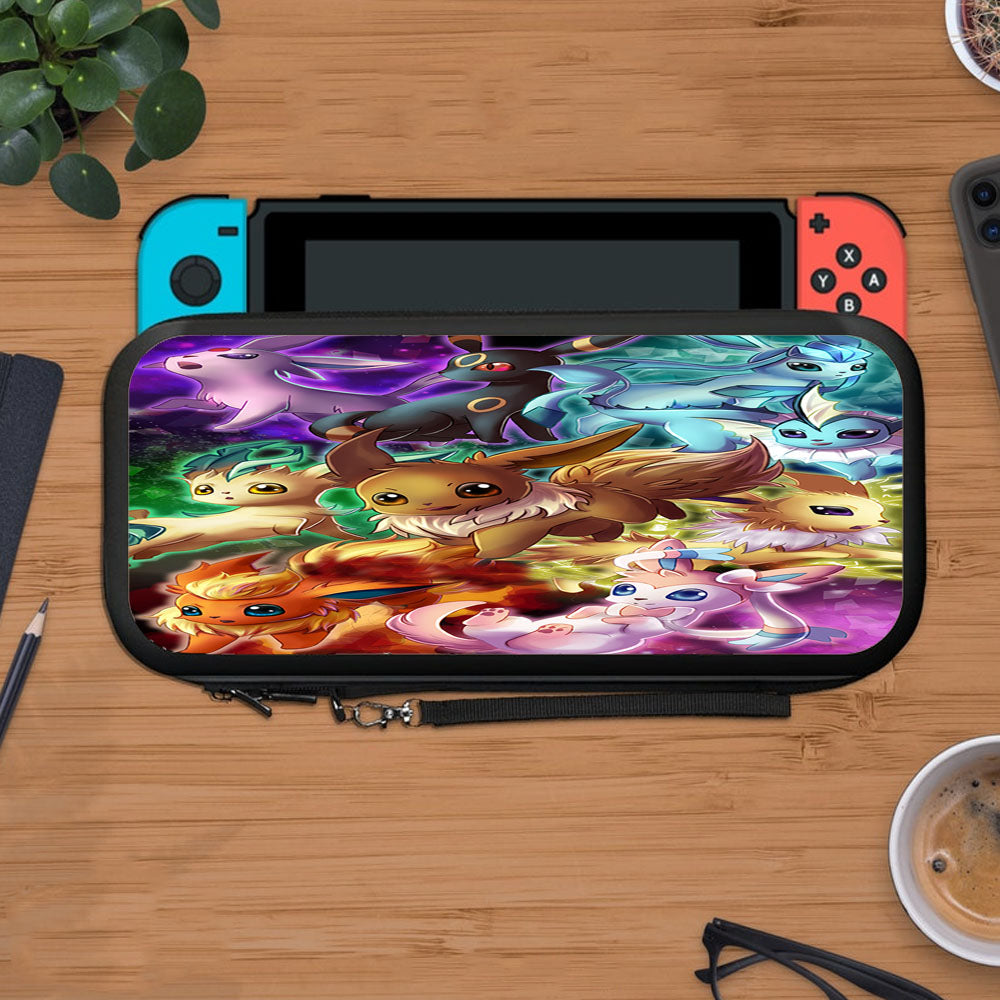 Pokemon Eevee Evolutions Fanart Protective Carry Switch Nintendo Switch 2 Case