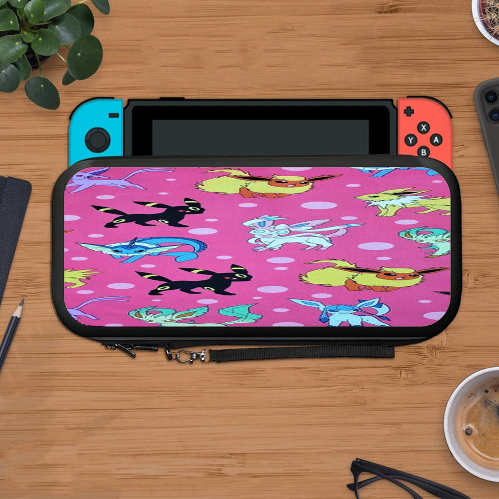 Pokemon Eeveelutions Pattern Protective Carry Switch Nintendo Switch 2 Case