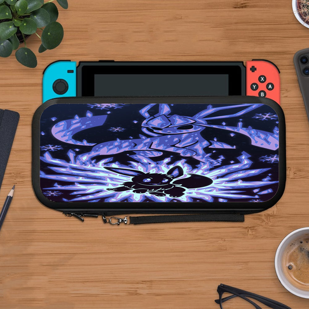 Pokemon Evolution Eevee To Glaceon Protective Carry Switch Nintendo Switch 2 Case