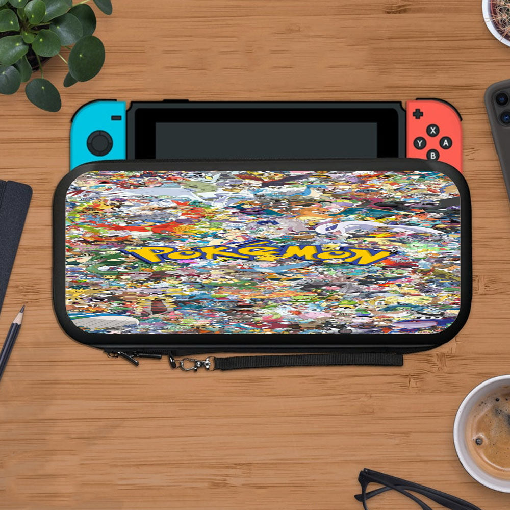 Pokemon Pattern All Char Protective Carry Switch Nintendo Switch 2 Case