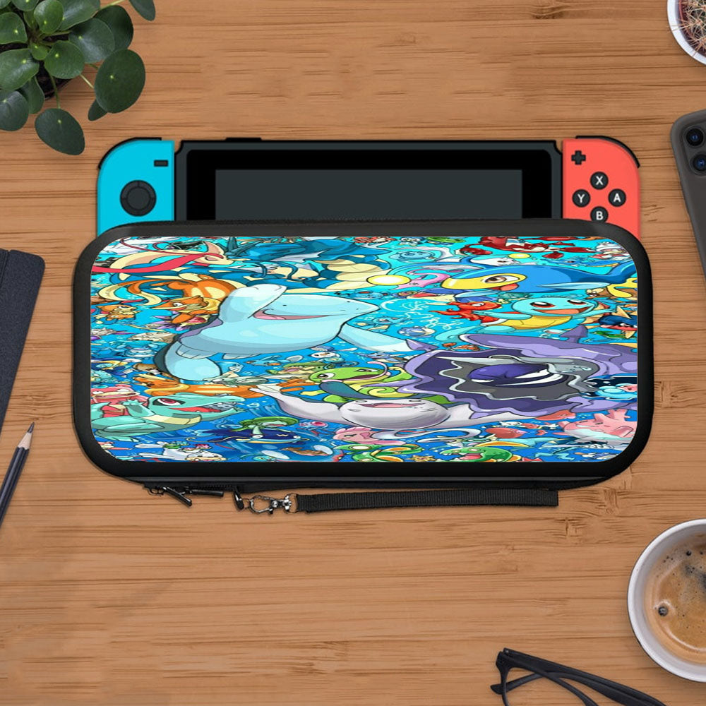 Pokemon Water Type Fanart Collage Protective Carry Switch Nintendo Switch 2 Case