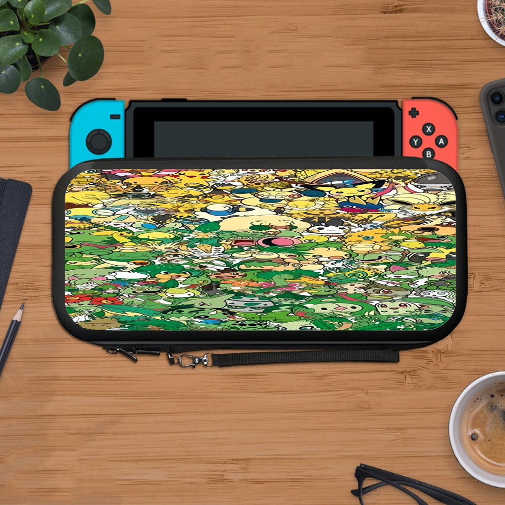 Pokemon Yellow And Green Characters Protective Carry Switch Nintendo Switch 2 Case