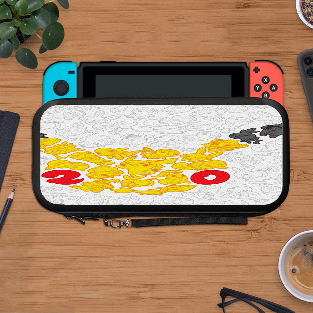 Pokemon Yellow Pikachu Pattern Protective Carry Switch Nintendo Switch 2 Case