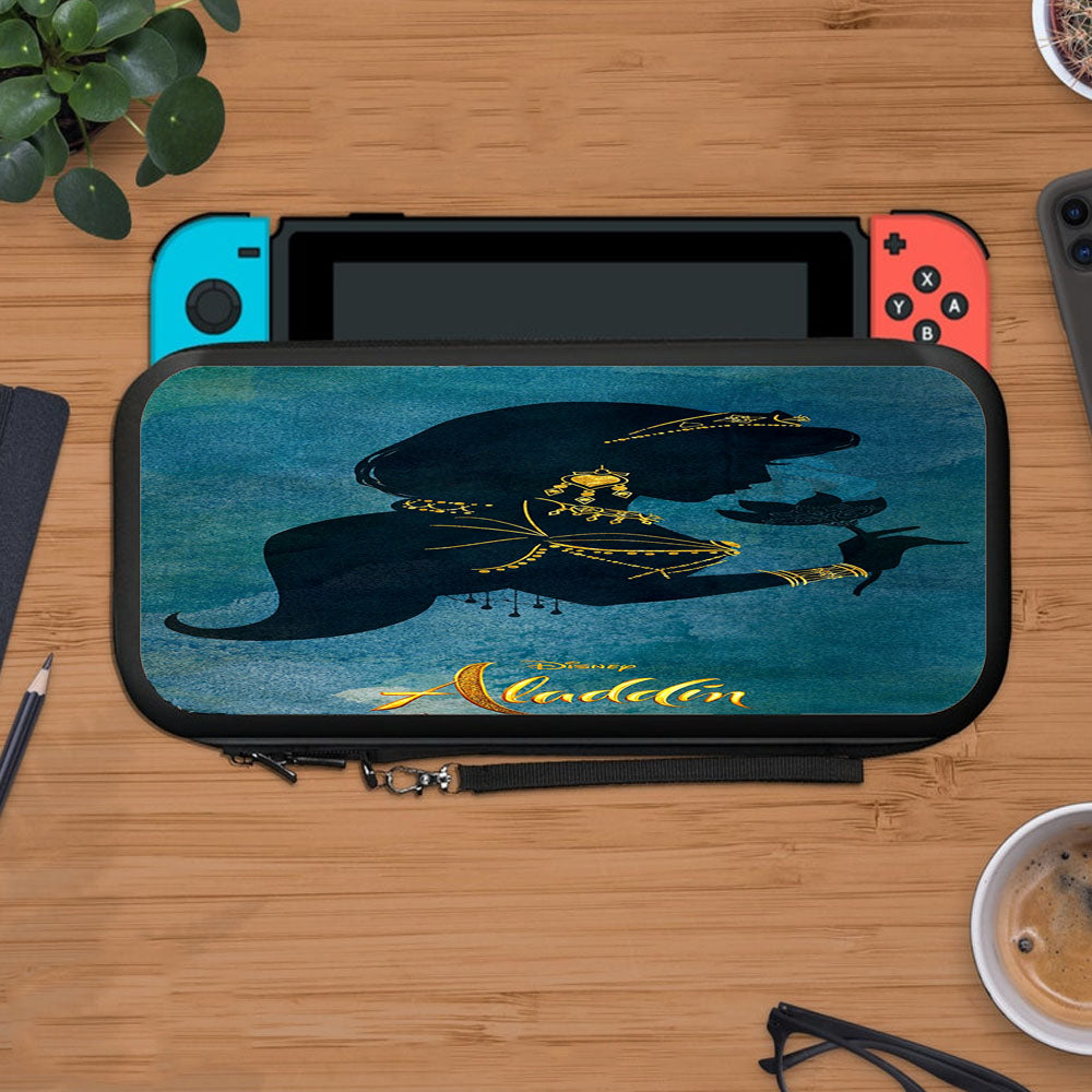 Princess Jasmine Paint Silhouette Aladdin Protective Carry Switch Nintendo Switch 2 Case