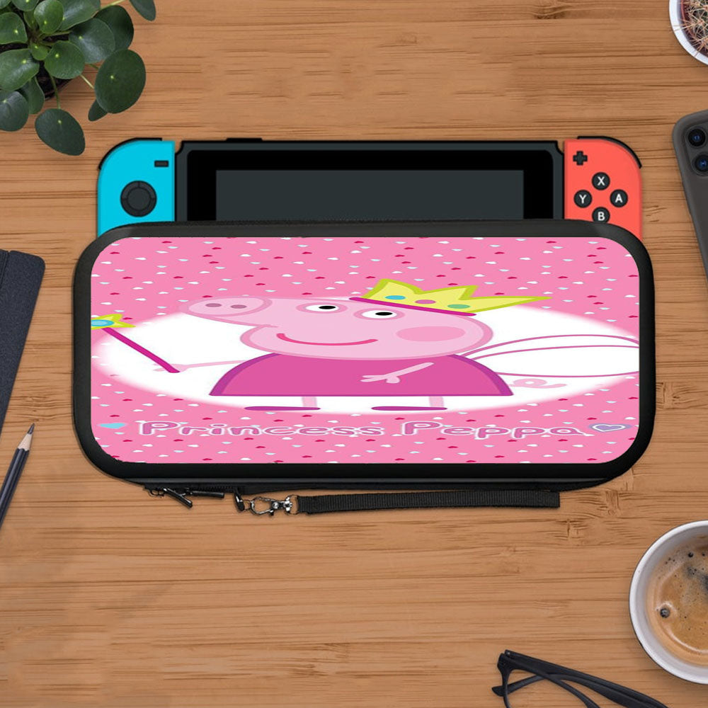 Princess Peppa Pig Pinky Pattern Lover Protective Carry Switch Nintendo Switch 2 Case