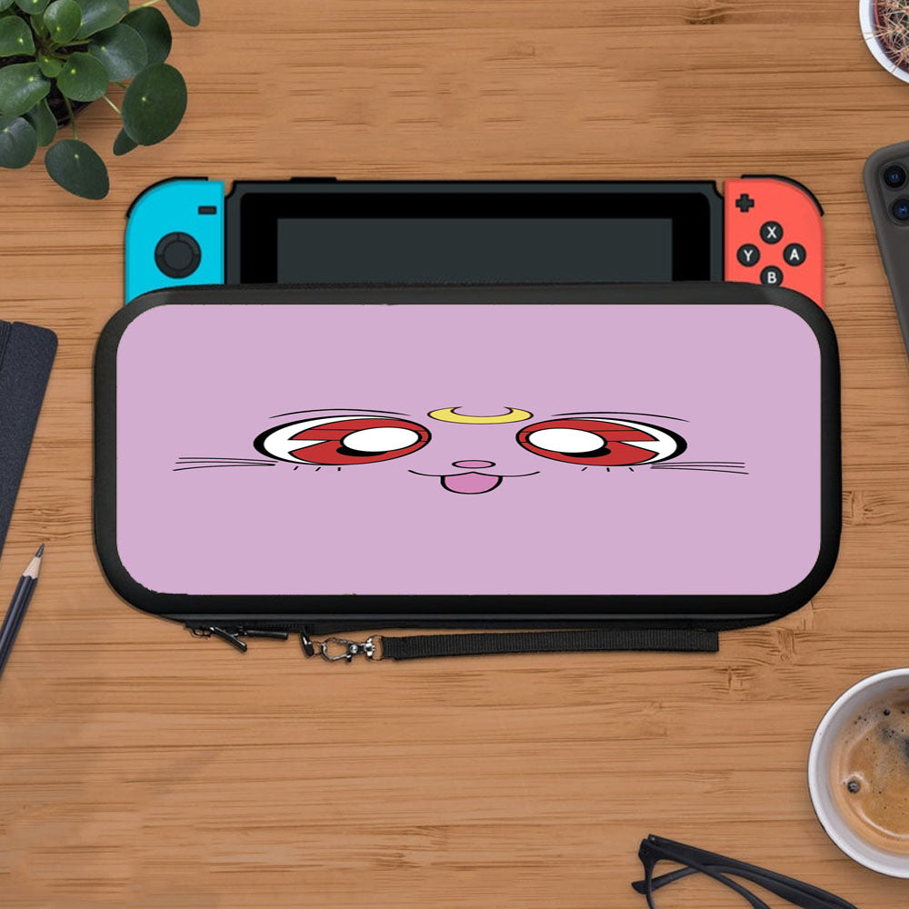 Purple Cat Sailor Moon Diana Protective Carry Switch Nintendo Switch 2 Case