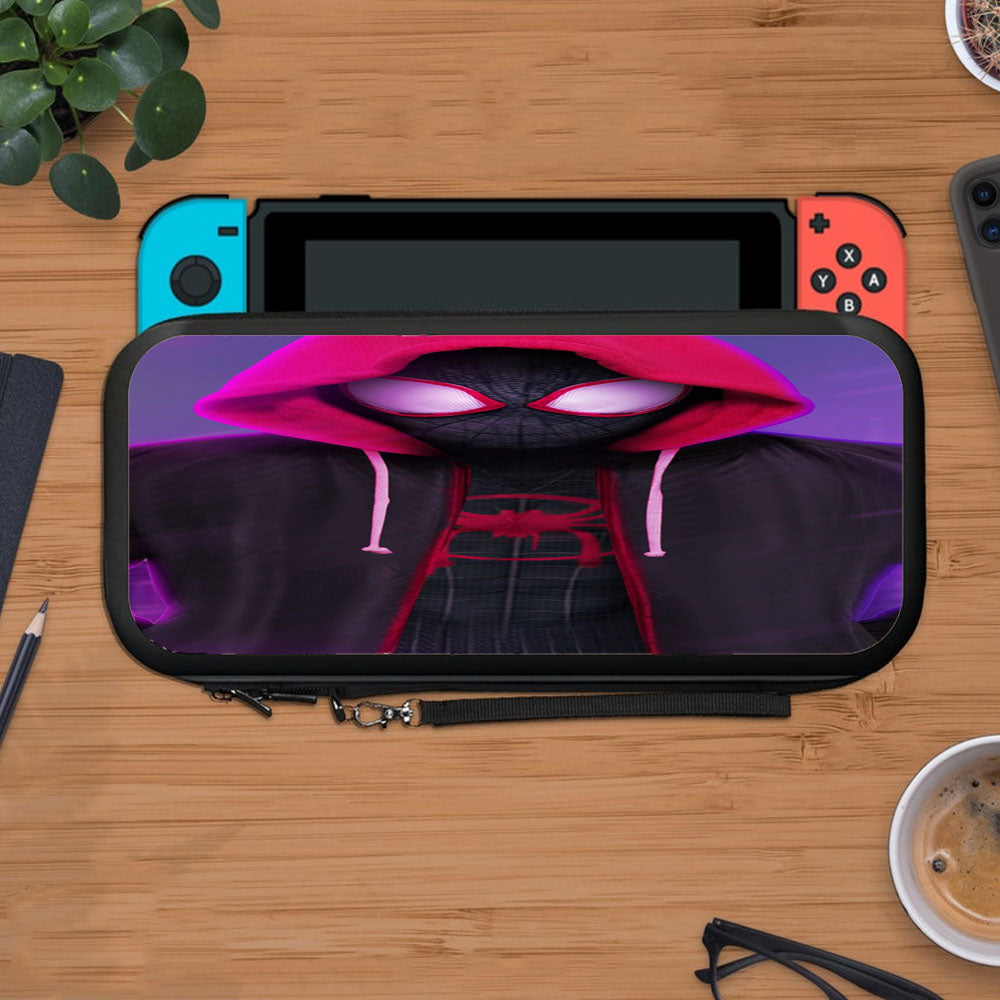 Red Black Spiderman Kid Hoodies Into The Verse Protective Carry Switch Nintendo Switch 2 Case