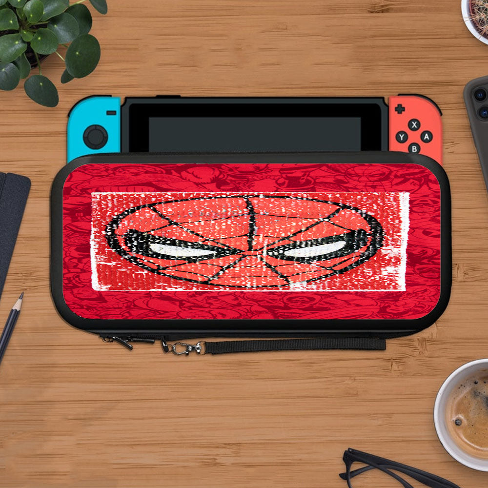 Red Spiderman Marvel Superheroes Doodles Protective Carry Switch Nintendo Switch 2 Case