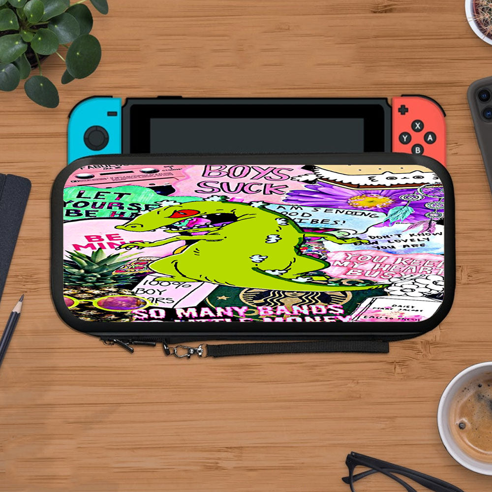 Reptar Rugrats Brand College Protective Carry Switch Nintendo Switch 2 Case