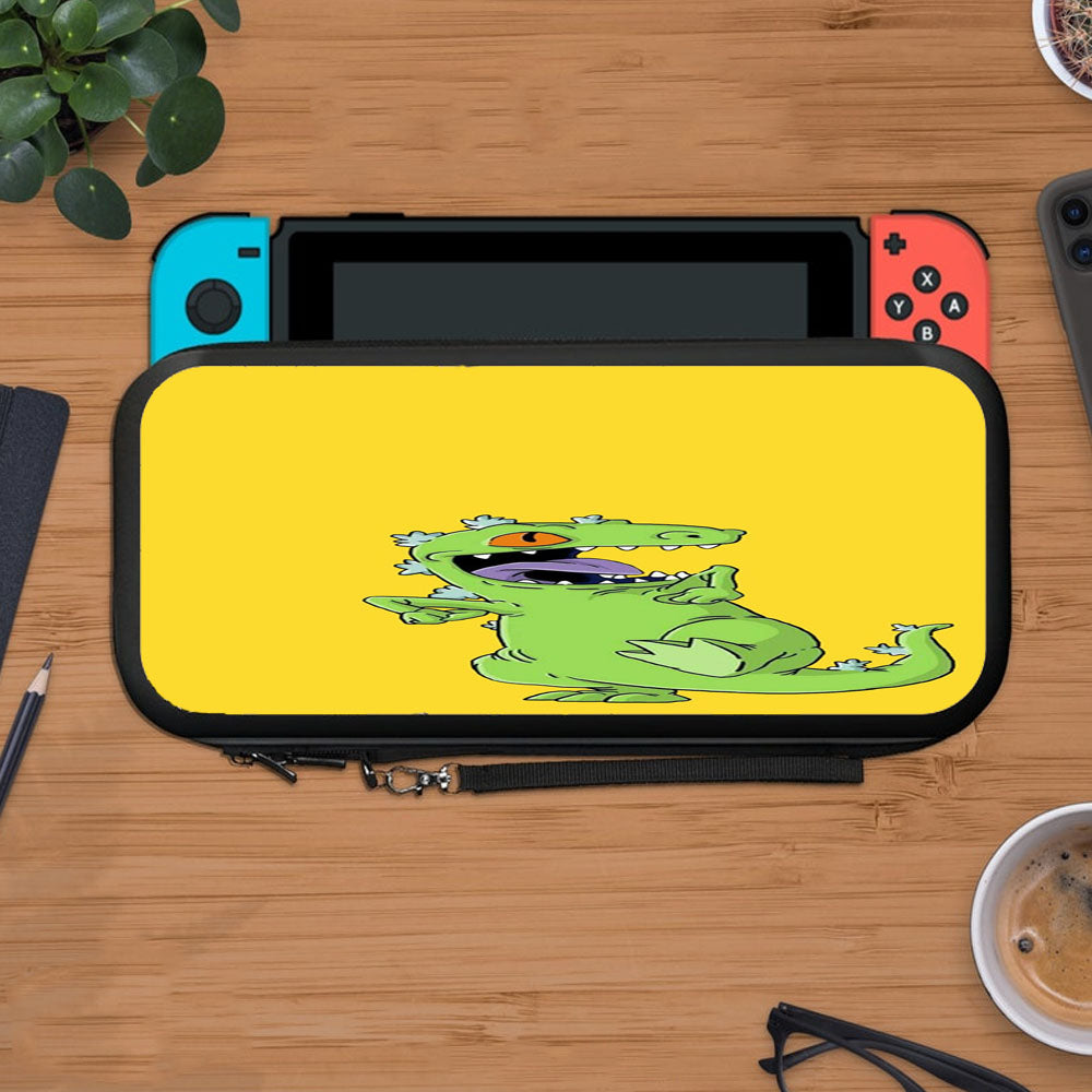 Reptar Rugrats Green Dinosaurs Cartoon Protective Carry Switch Nintendo Switch 2 Case