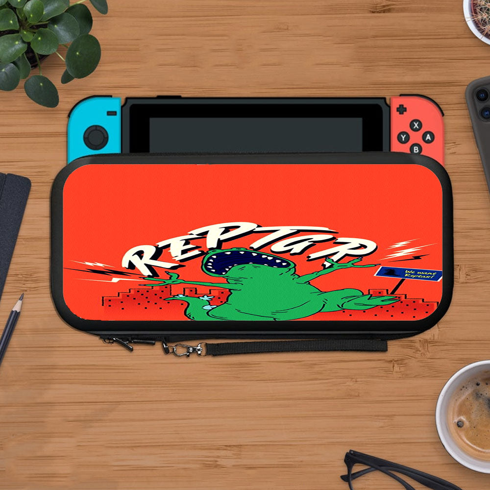 Reptar Rugrats Peach Protective Carry Switch Nintendo Switch 2 Case
