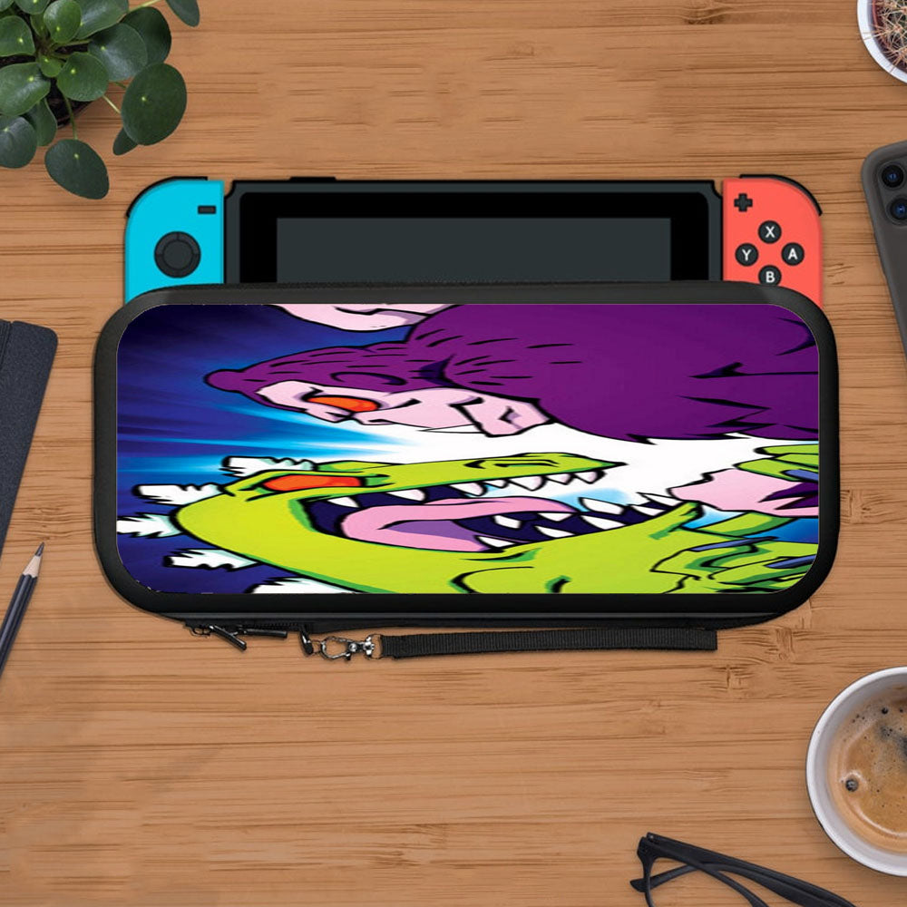 Reptar Vs Thorg Rugrats Wallpaper Protective Carry Switch Nintendo Switch 2 Case