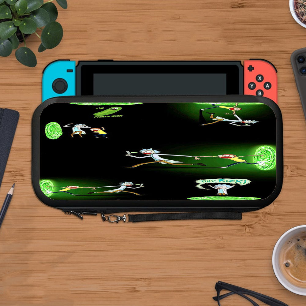 Rick And Morty Green Pickle Rick Protective Carry Switch Nintendo Switch 2 Case