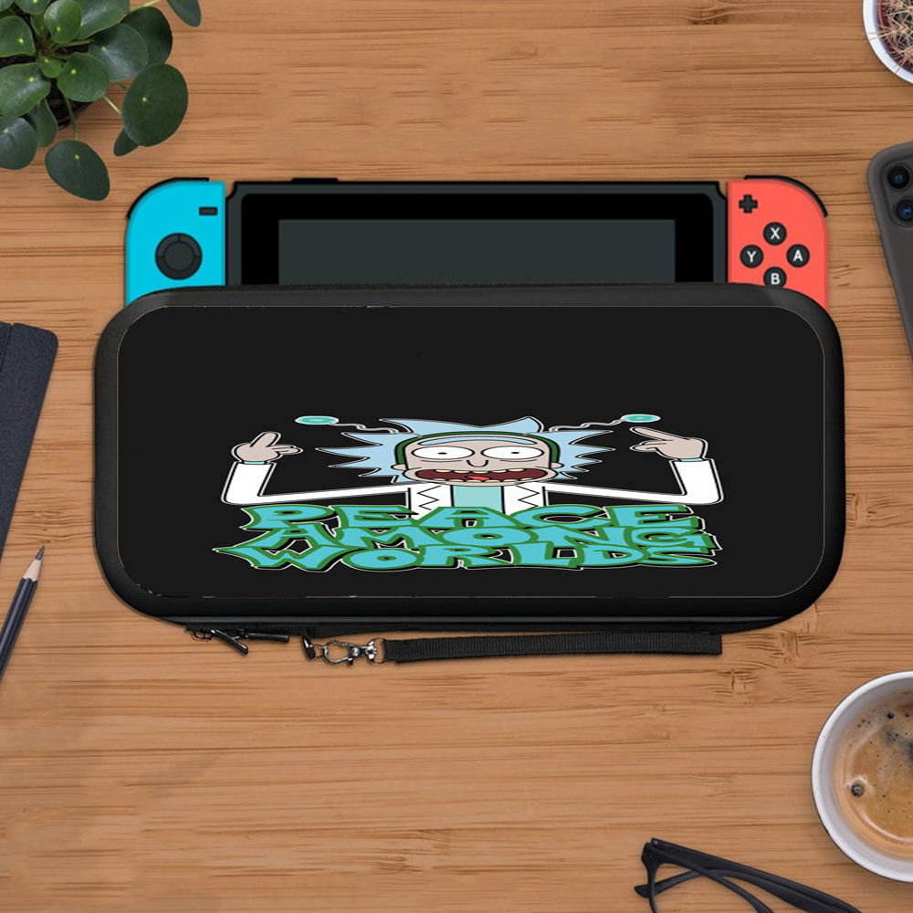 Rick And Morty Illustrations Peace Protective Carry Switch Nintendo Switch 2 Case