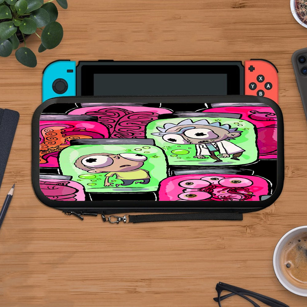 Rick And Morty In Jar Laboratory Protective Carry Switch Nintendo Switch 2 Case