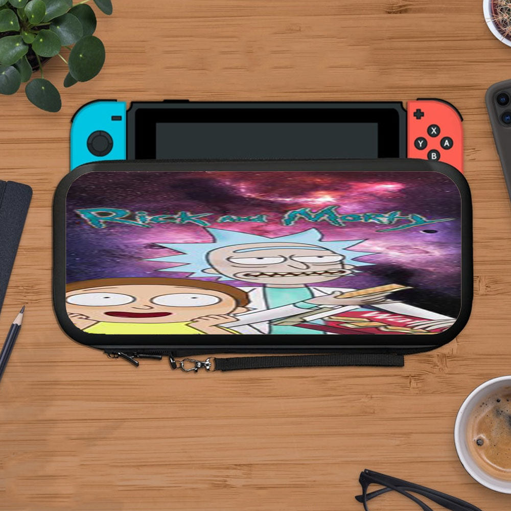Rick And Morty Nebula Space Protective Carry Switch Nintendo Switch 2 Case