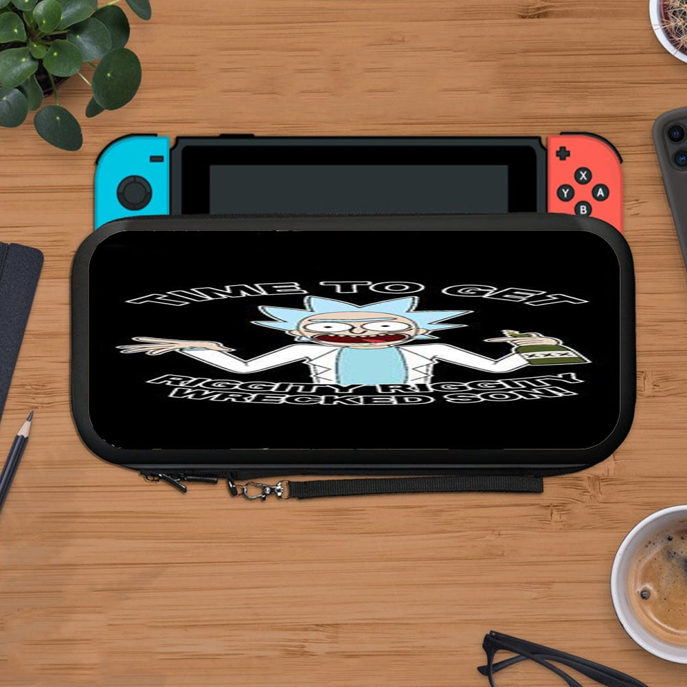 Rick And Morty Time To Get Riggity Riggity Wrecked Son Protective Carry Switch Nintendo Switch 2 Case