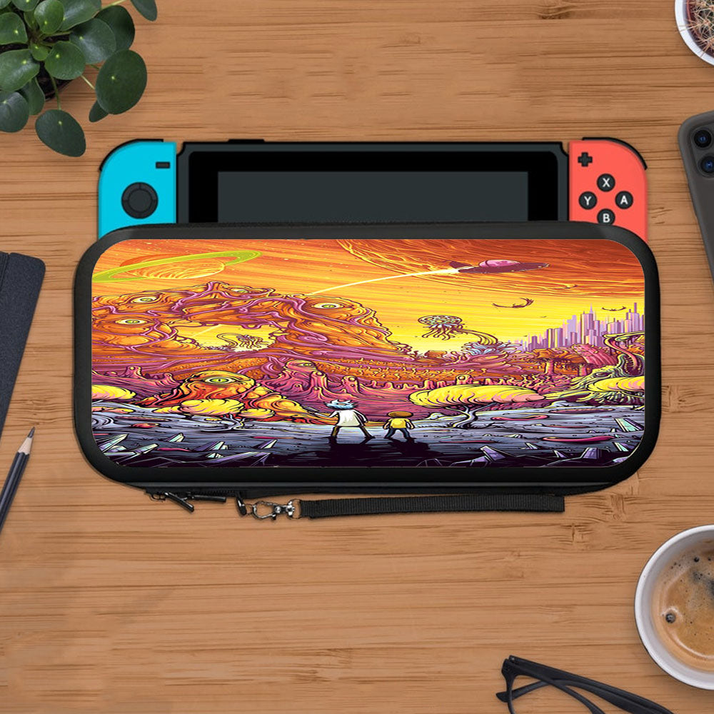 Rick And Morty World Art Protective Carry Switch Nintendo Switch 2 Case