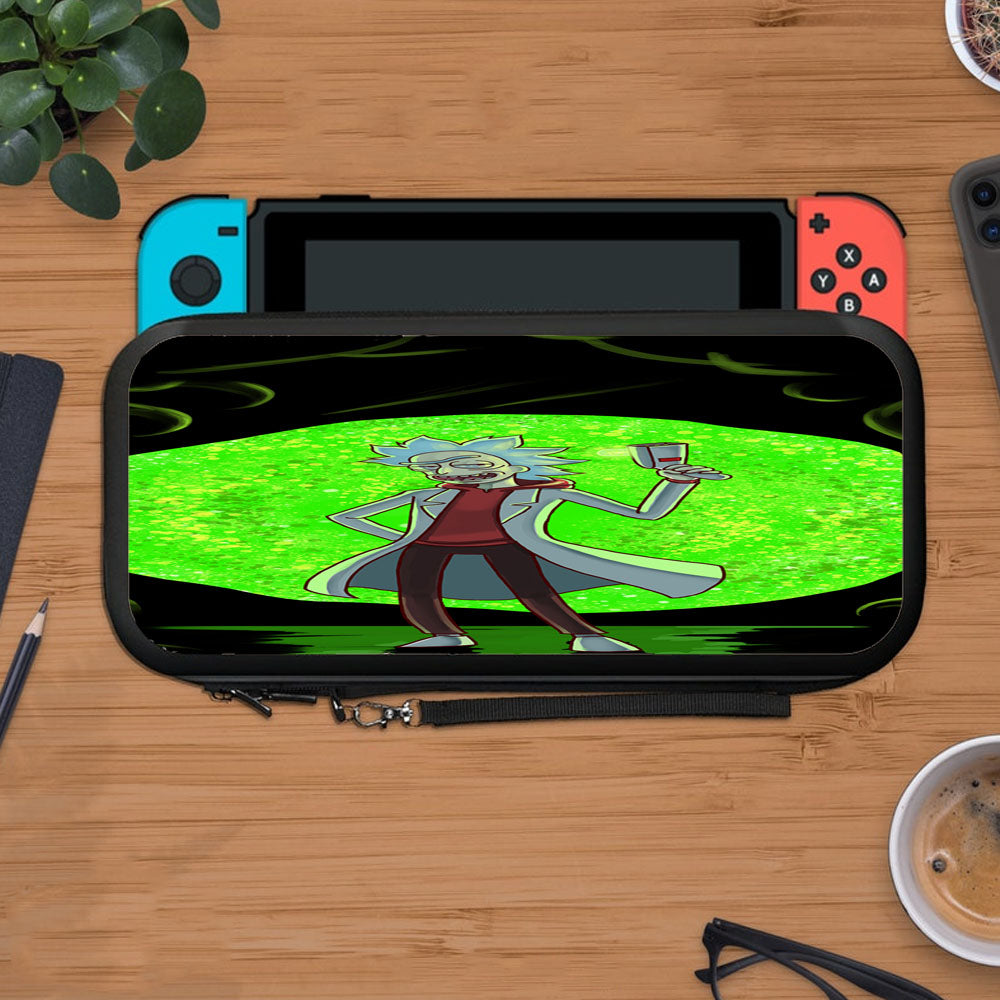 Rick Sanchez Green Moon Protective Carry Switch Nintendo Switch 2 Case