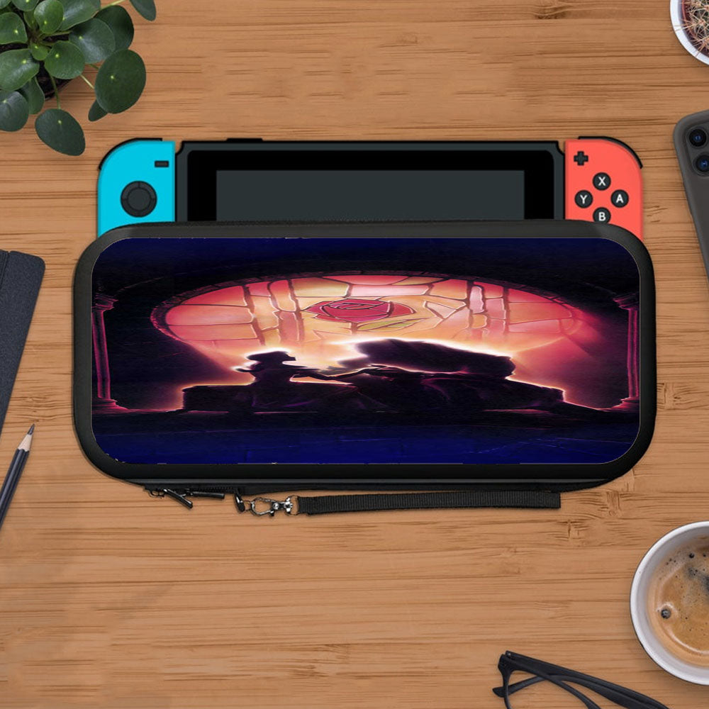 Rose Stained Glasses Beauty And The Beast Protective Carry Switch Nintendo Switch 2 Case