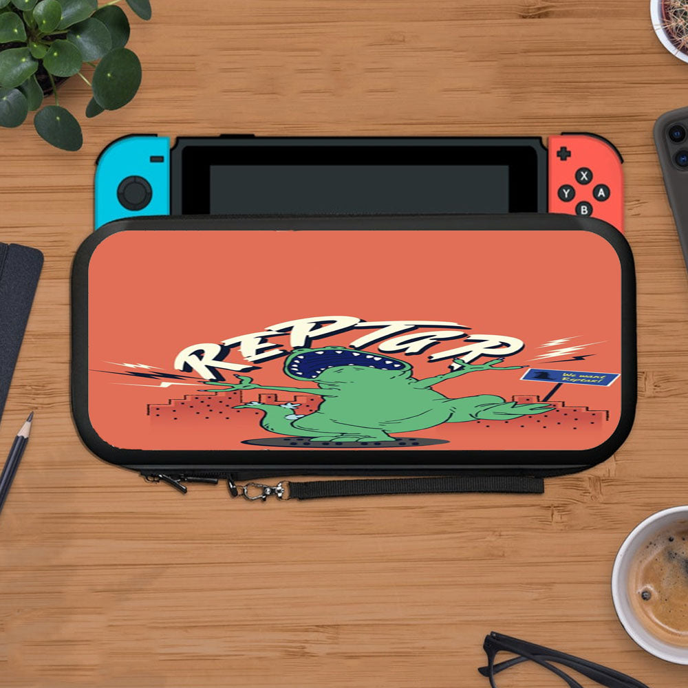 Rugrats Reptar Orange Protective Carry Switch Nintendo Switch 2 Case