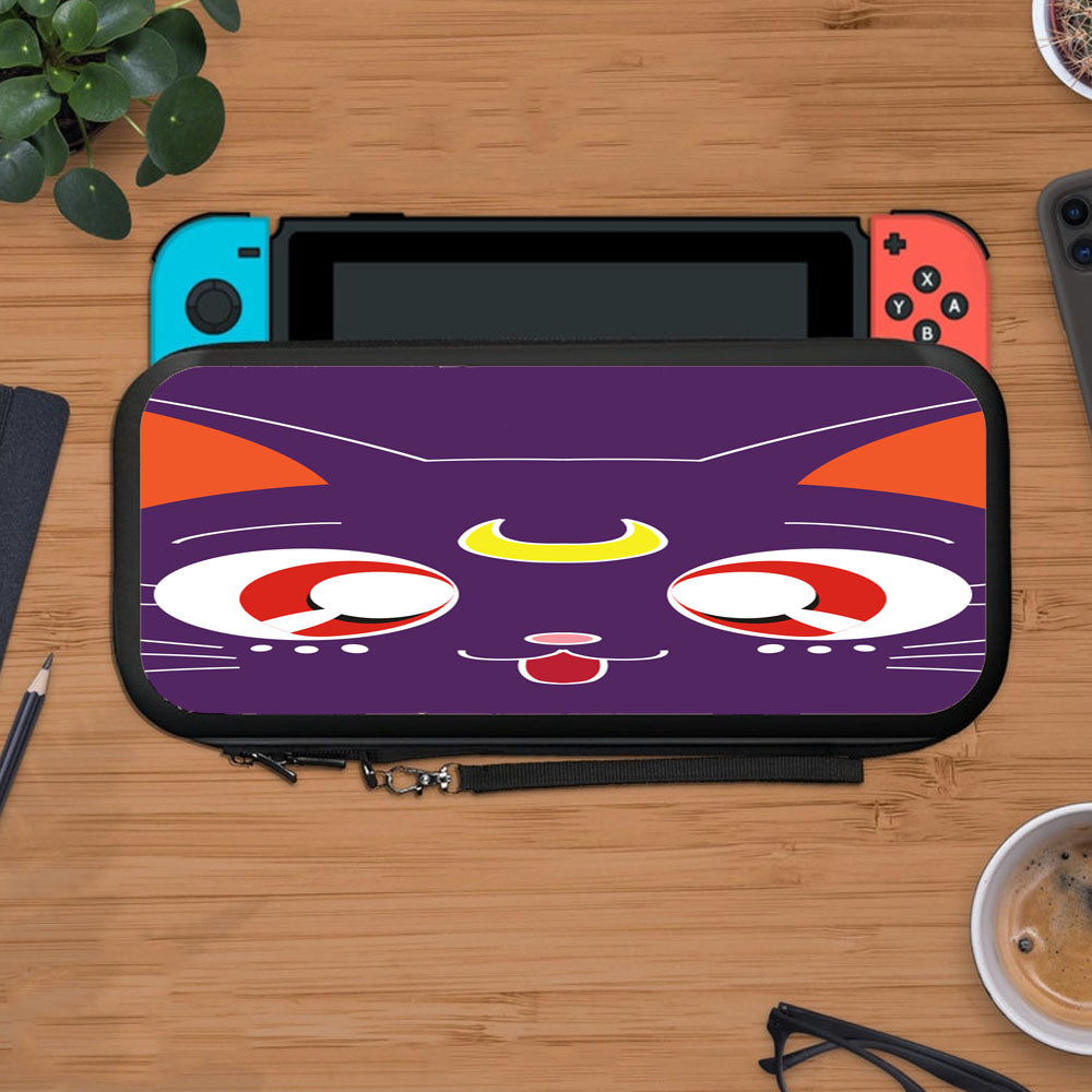 Sailor Moon Luna Kawaii Cat Protective Carry Switch Nintendo Switch 2 Case
