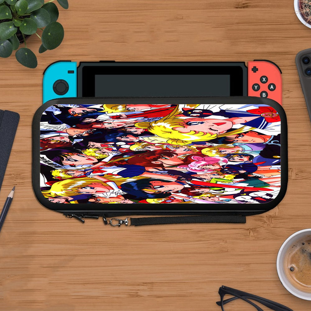 Sailor Moon Wallpaper Collage Protective Carry Switch Nintendo Switch 2 Case