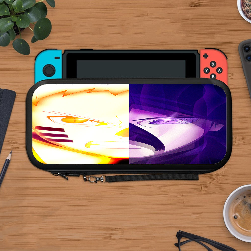 Sasuke And Naruto Half Face Cool Protective Carry Switch Nintendo Switch 2 Case