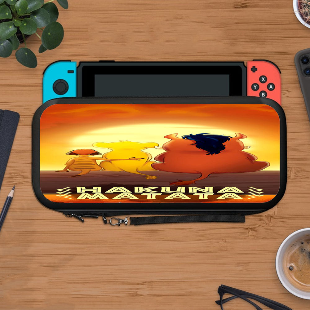 Simba Pumbaa Timon Sunset Hakuna Matata Protective Carry Switch Nintendo Switch 2 Case