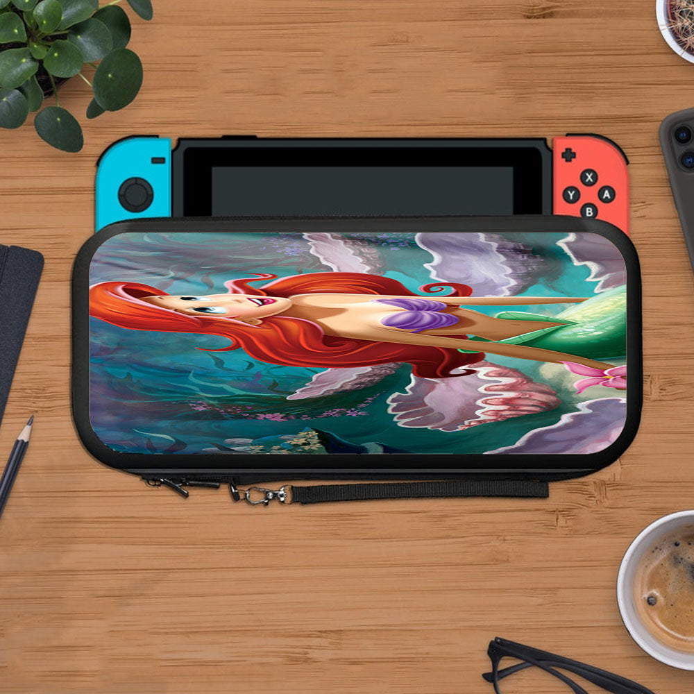 Smilling Ariel Mermaid Protective Carry Switch Nintendo Switch 2 Case
