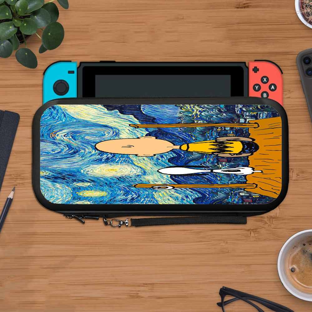 Snoopy And Charlie And Starry Night Protective Carry Switch Nintendo Switch 2 Case