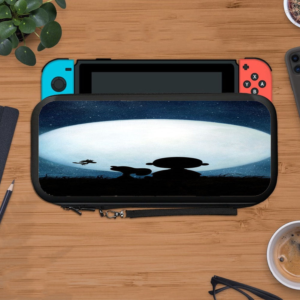 Snoopy Charlie Brown And Moon Protective Carry Switch Nintendo Switch 2 Case