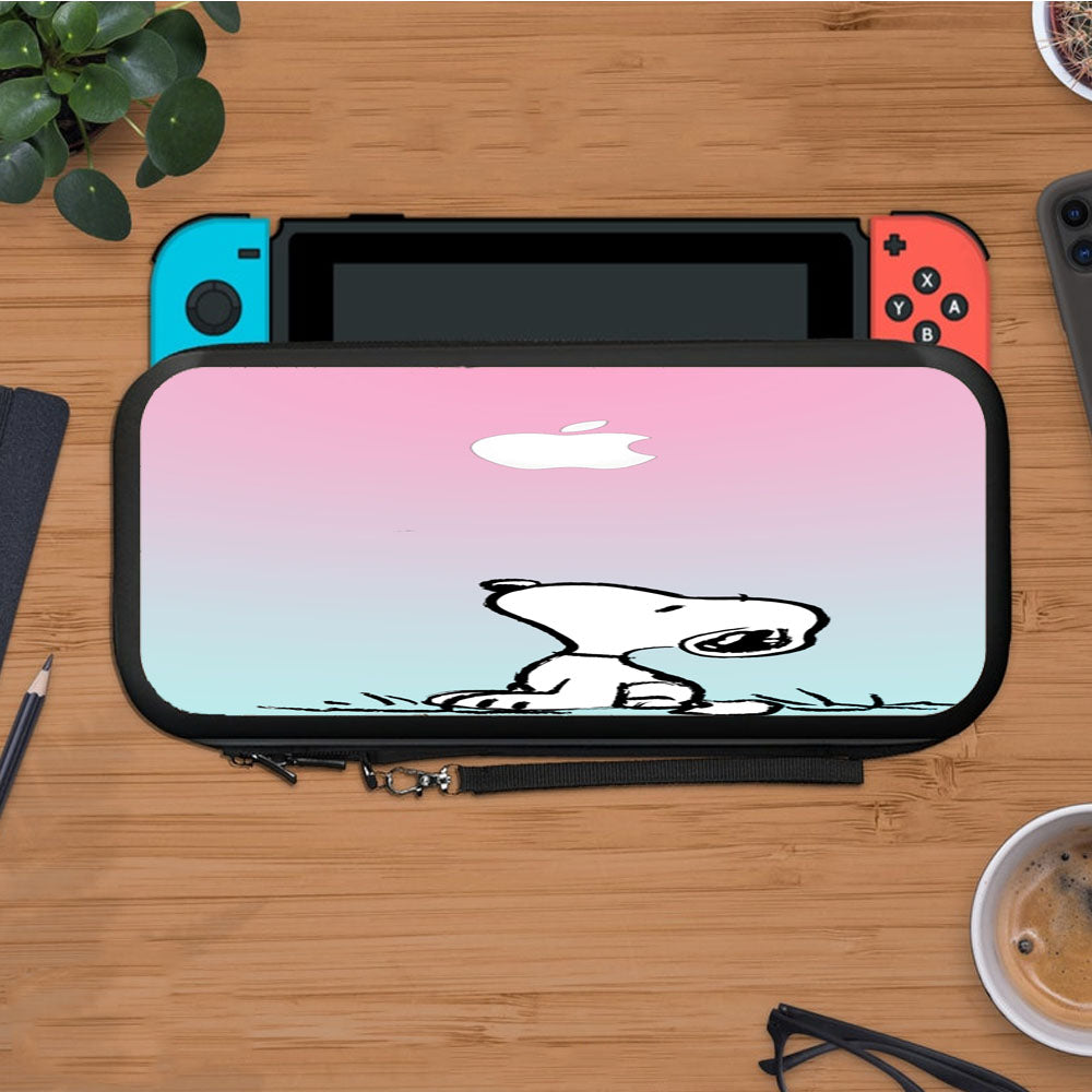 Snoopy Gradient Pink Mint Protective Carry Switch Nintendo Switch 2 Case