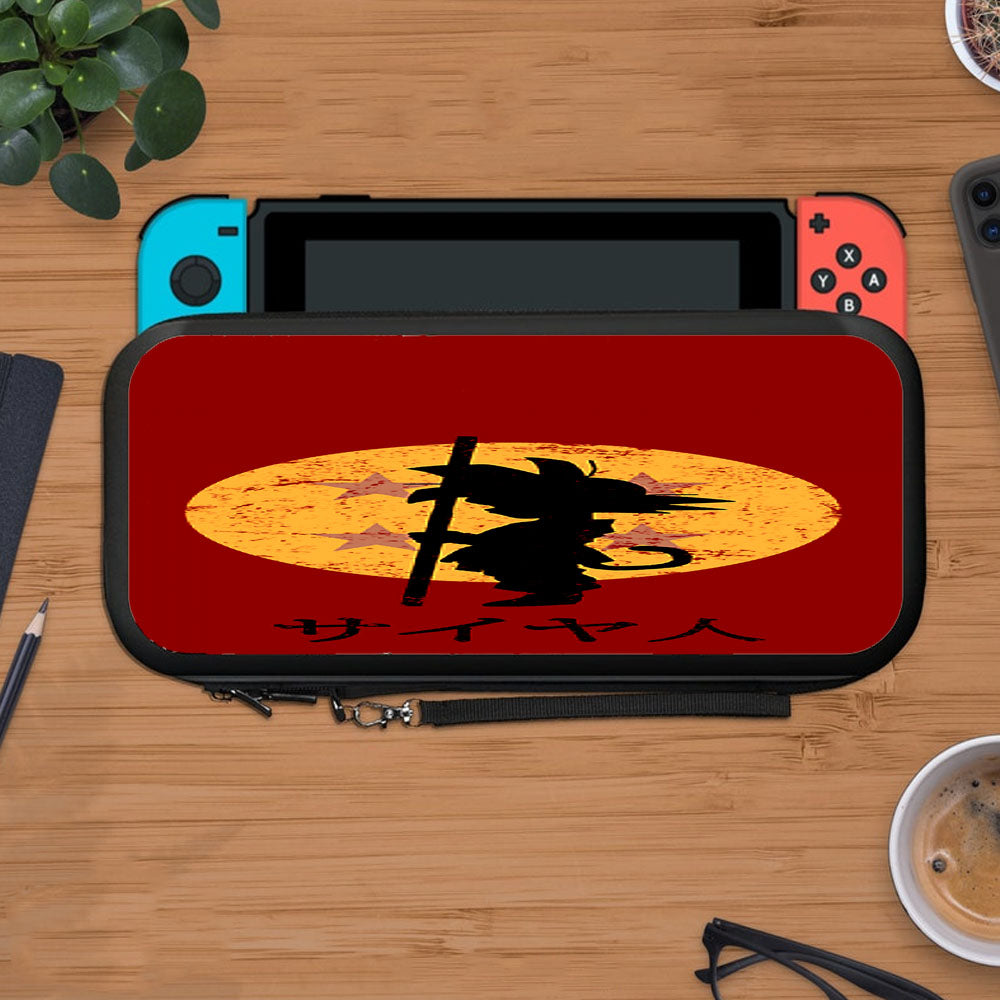 Son Goku Red Silhouette And Moon Protective Carry Switch Nintendo Switch 2 Case