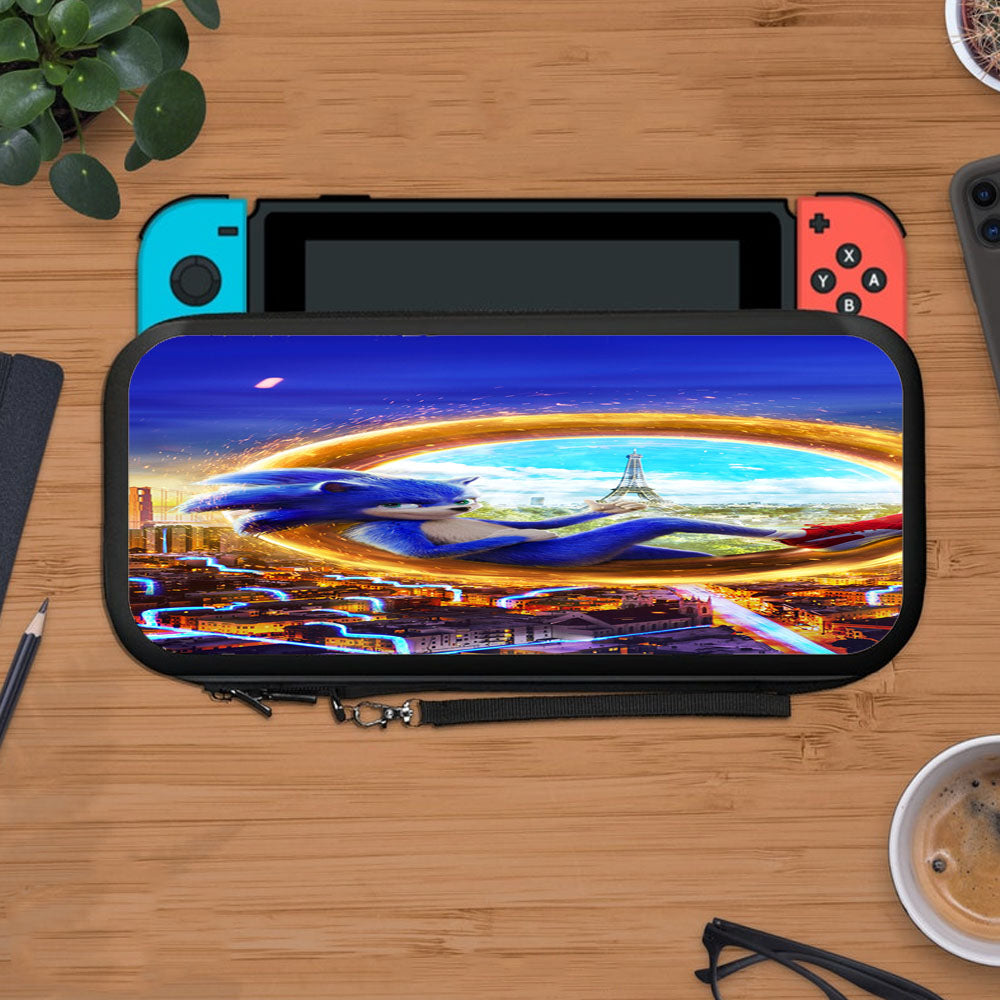 Sonic In Magic Gold Ring Teleport Protective Carry Switch Nintendo Switch 2 Case