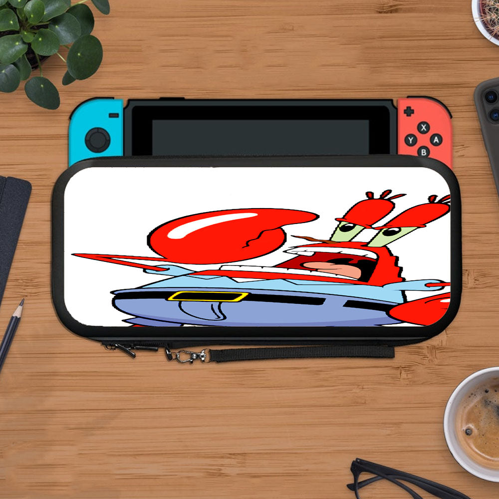 Spongebob Angry Red Mr Krabs Protective Carry Switch Nintendo Switch 2 Case